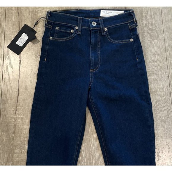 Rag & Bone Women's Nina High Rise Skinny Jeans Dark Wash Sz 24 NWT - Picture 4 of 11